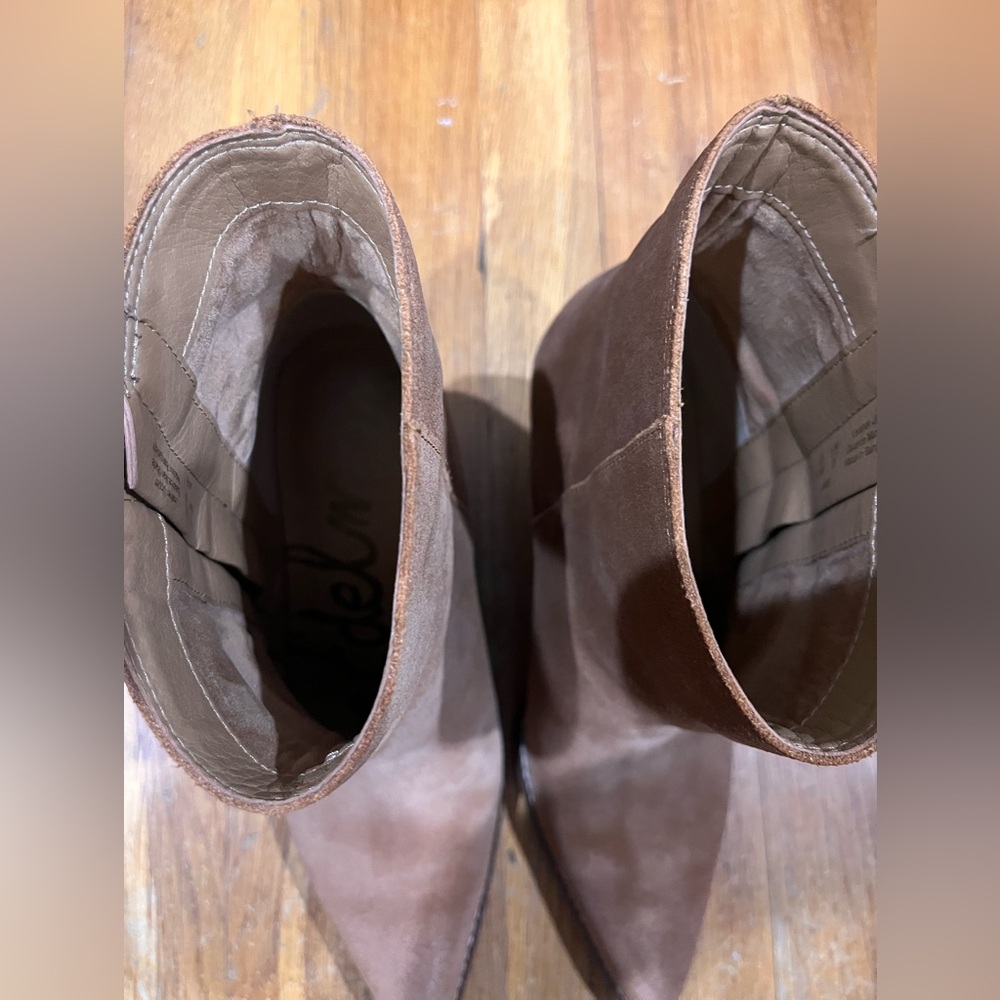 Sam Edelman Brown Suede Ankle Boots - Picture 9 of 13